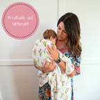 Tulip Garden Baby Swaddle Blanket — LollyBanks