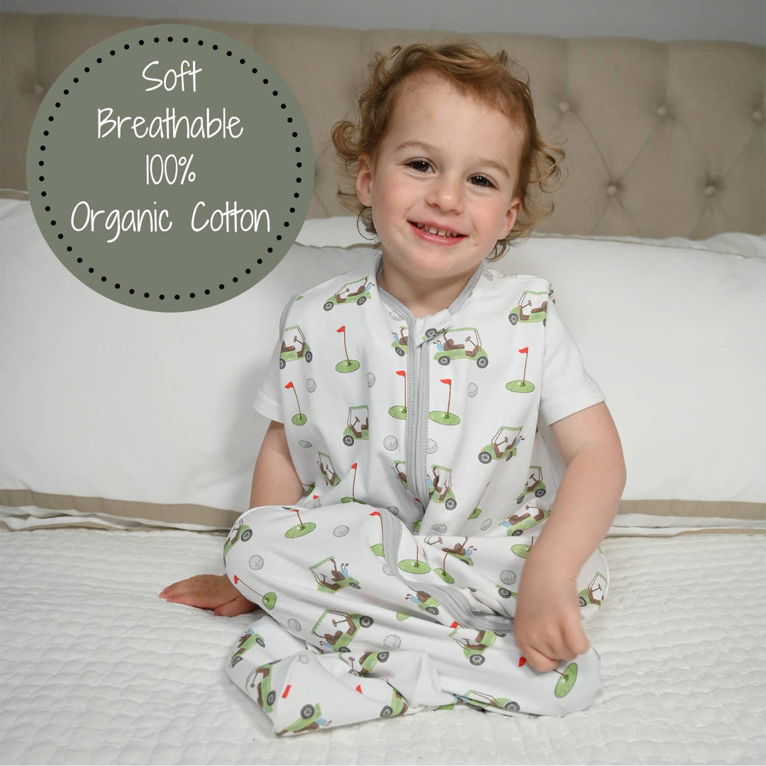 Golf A Round Baby Sleep Sack, 100% Organic Cotton - Premium Swaddle from LollyBanks - Just $21.95! Shop now at Pat's Monograms