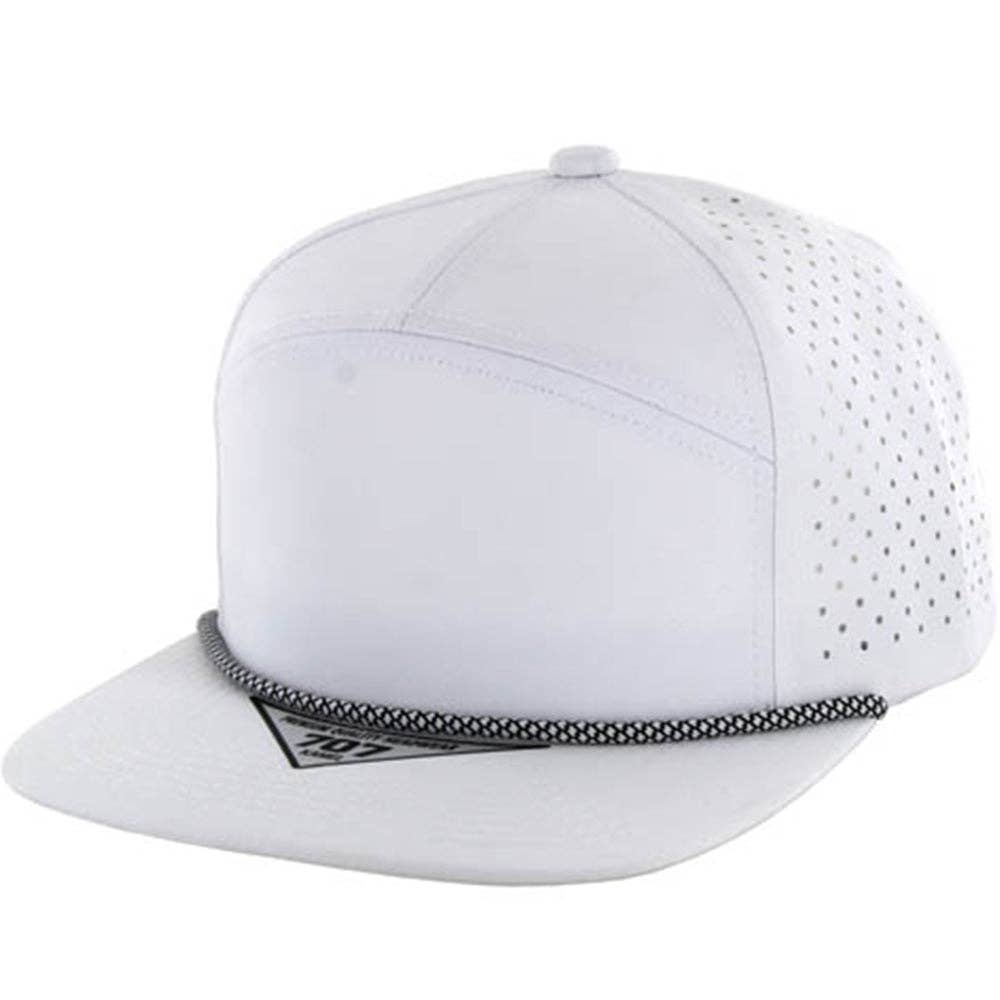 BLANK 7 PANEL HYDRO WITH ROPE SNAPBACK CAP - Premium hat from Zion Brand - Just $14! Shop now at Pat's Monograms