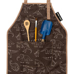 Little Helper Kids Apron, Washable Cotton/Poly - Dinosaurs — Urban Infant