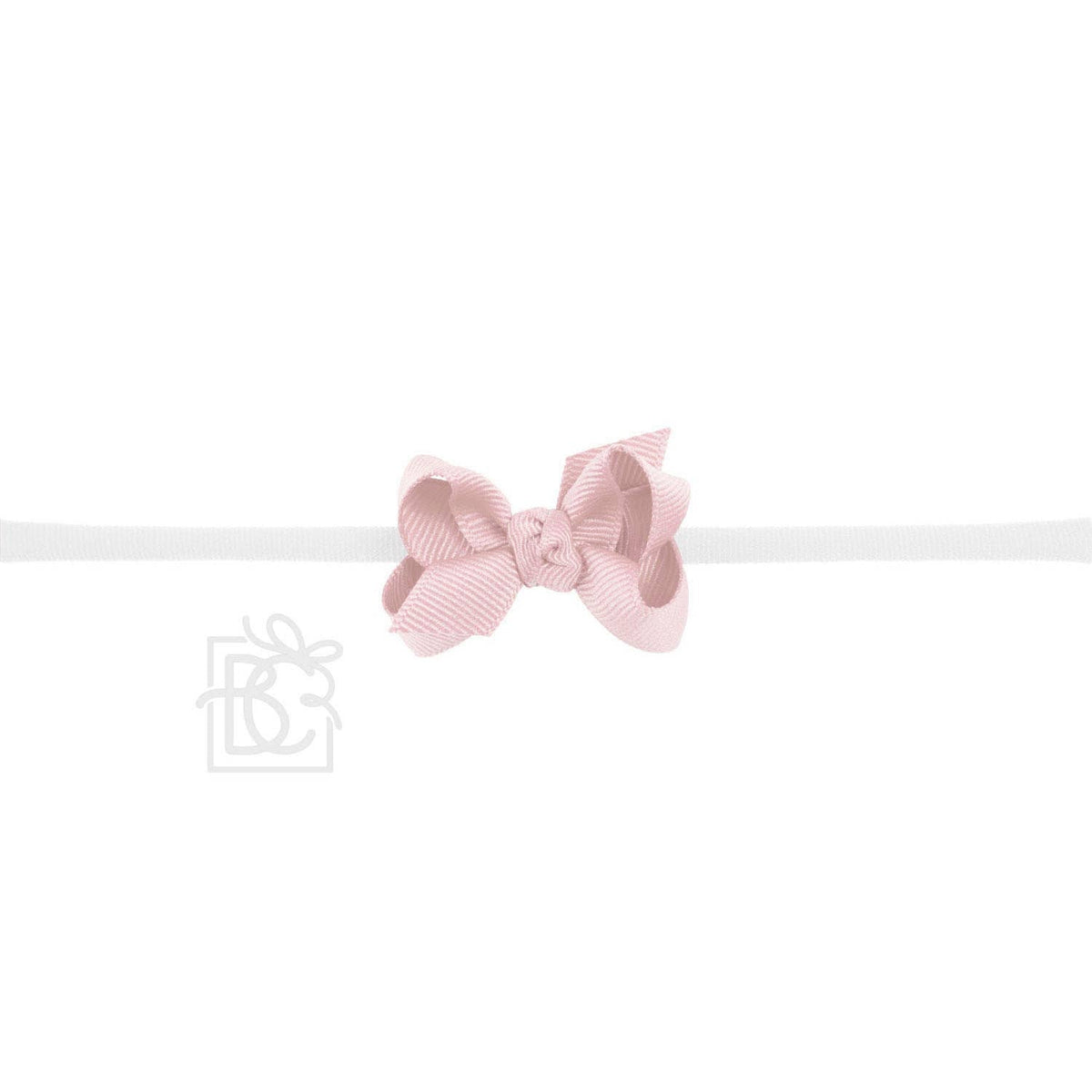 1/4" PANTYHOSE HEADBAND W/SIGNATURE GROSGRAIN BOW — Beyond Creations, LLC Baby Accessories
