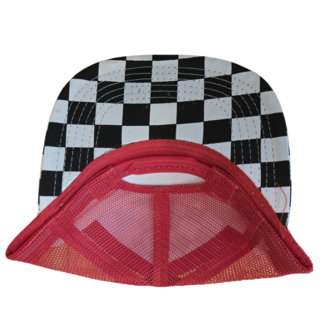 Toddler Kids Checkered Trucker Hat Checker - Premium Trucker Cap from ThatsRad - Just $8.95! Shop now at Pat's Monograms