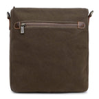 Canvas & Leather Women's Crossbody Bag - Bone/Taupe - Premium crossbody from Sixtease Bags USA - Just $43.95! Shop now at Pat's Monograms