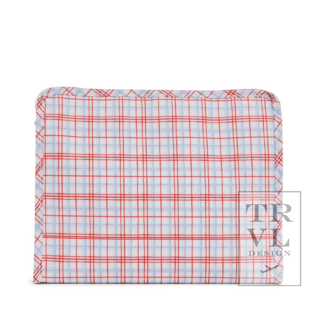 Roadie Large - Classic Plaid Zip Pouches - Premium travel bag from TRVL Design - Just $32! Shop now at Pat's Monograms