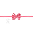 1/4" PANTYHOSE HEADBAND W/SIGNATURE GROSGRAIN BOW — Beyond Creations, LLC Baby Accessories