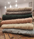 Weave Knit 50x60 Inch Throw Blanket — Fennco Styles