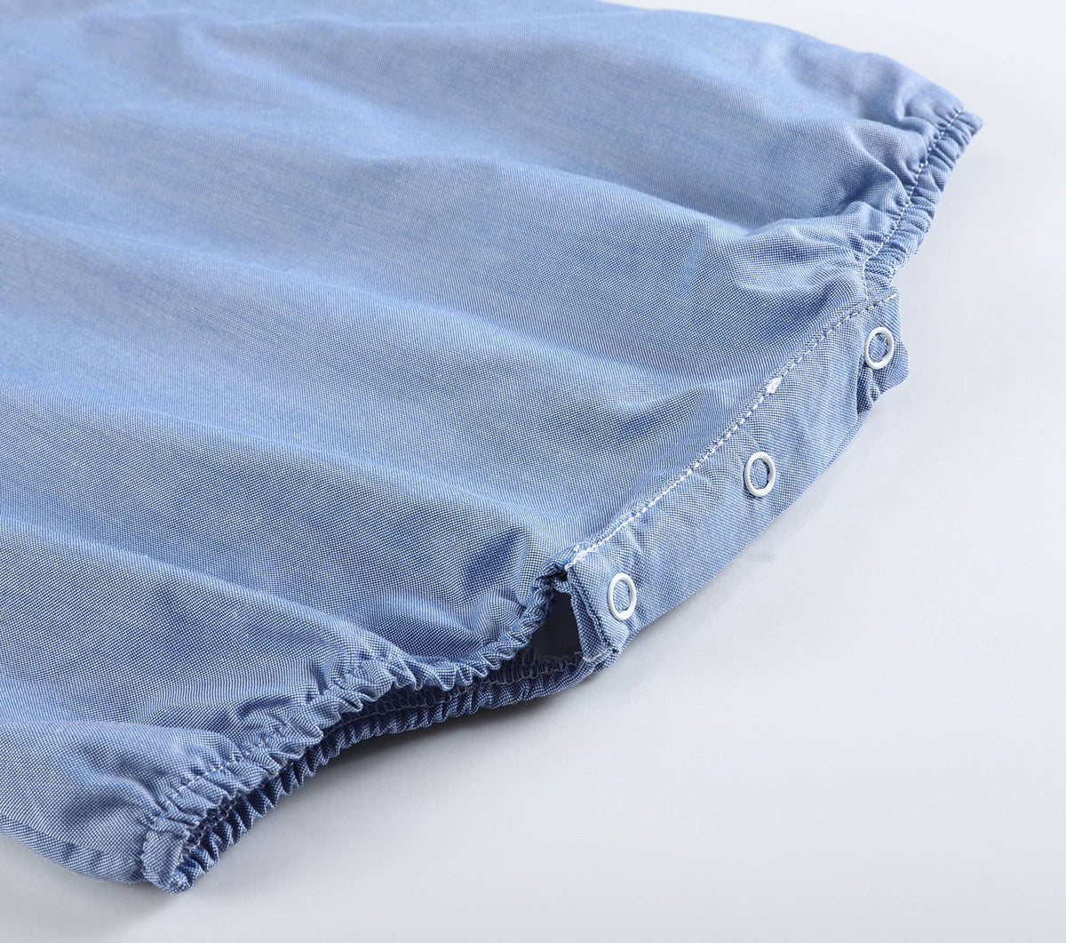 Classic Blue Denim Style Baby Bubble Romper — Lil Cactus Baby & Toddler Outfits