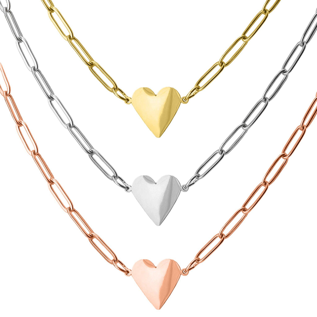 Paperclip Heart Necklace - Premium  from WJW - Just $29.95! Shop now at Pat's Monograms