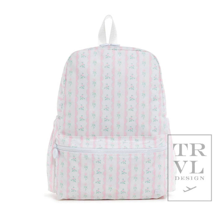 Backpacker - Ribbon Floral Pink - Premium Backpack from TRVL Design - Just $62.95! Shop now at Pat's Monograms