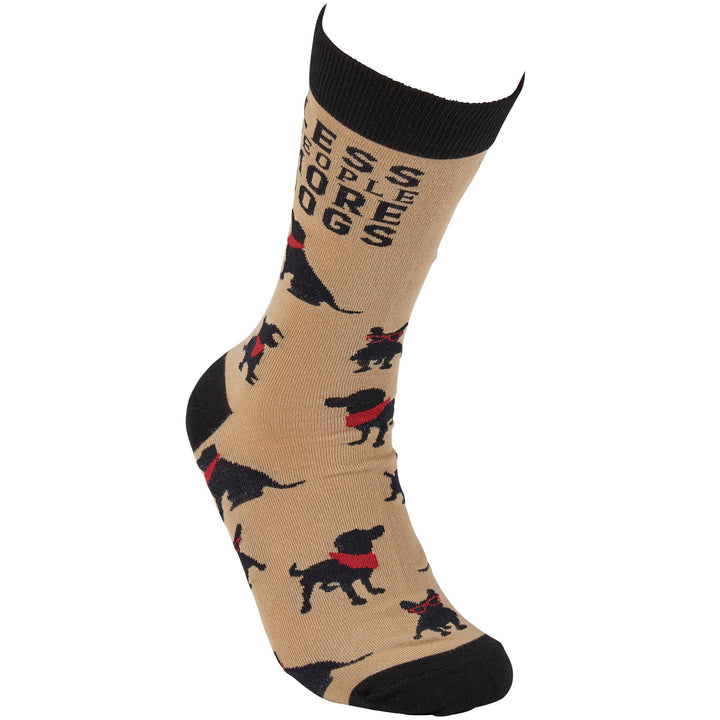 Less People More Dogs Socks - Premium Socks from Primitives by Kathy - Just $10.95! Shop now at Pat's Monograms