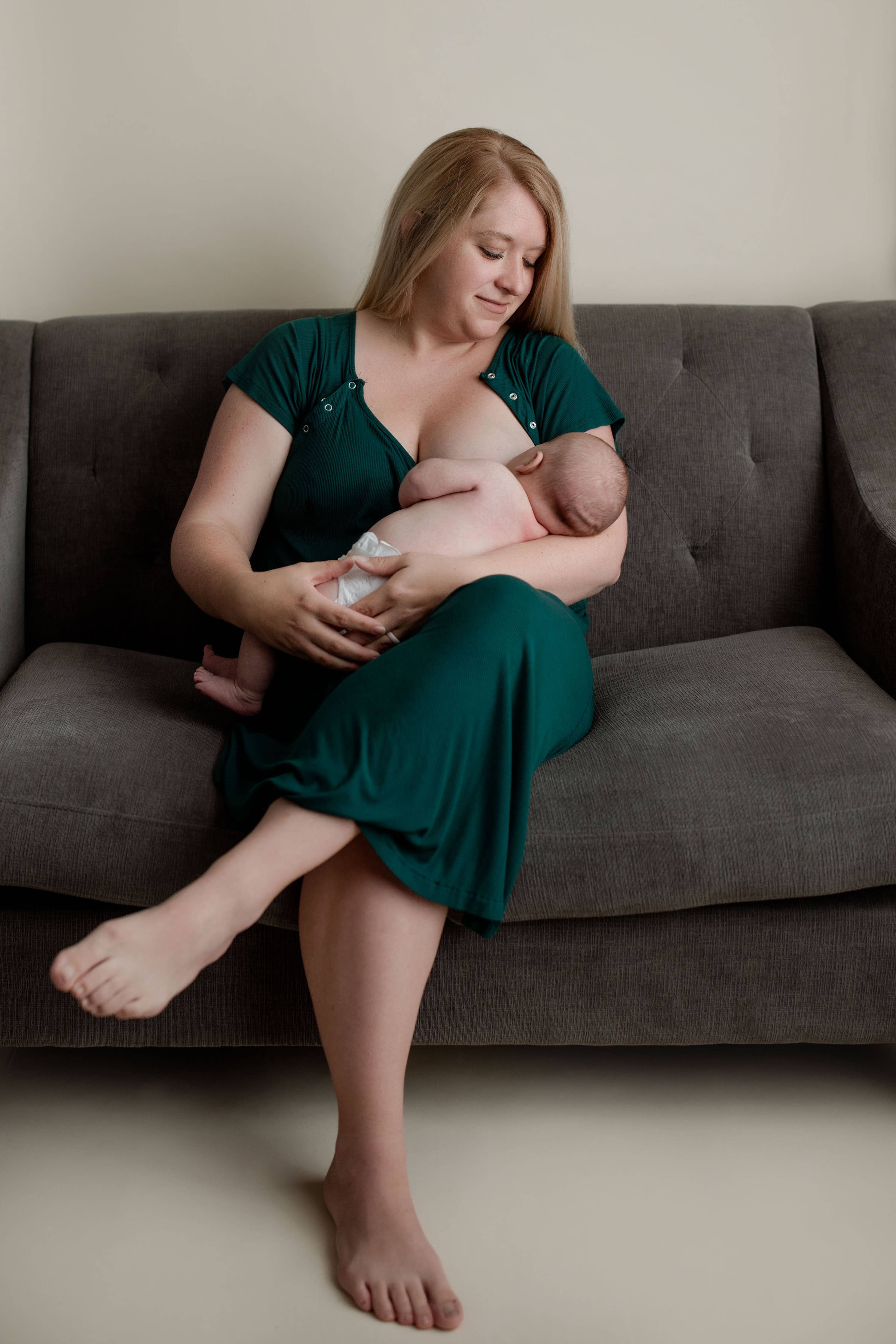 Forest Maternity Mommy Labor and Delivery/ Nursing Gown - Premium Maternity Clothing from Three Little Tots - Just $36.95! Shop now at Pat's Monograms