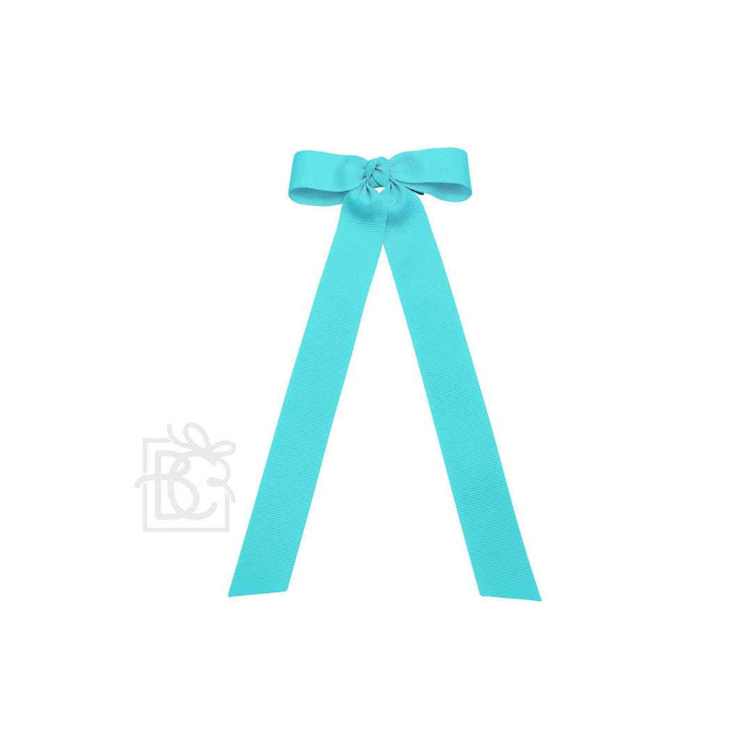 FLAT BOW W/ 7" STREAMERS ON ALLIGATOR CLIP - Premium Hair Bows from Beyond Creations, LLC - Just $9.95! Shop now at Pat's Monograms