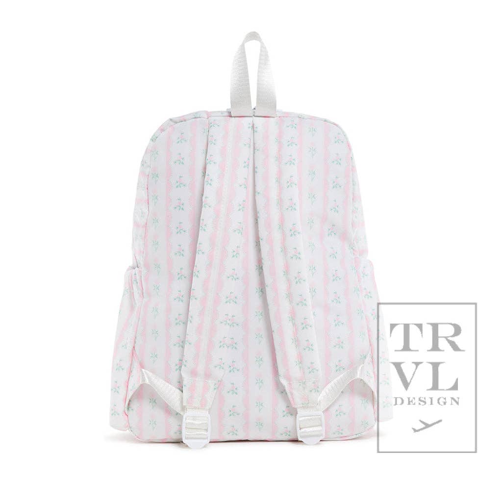 Backpacker - Ribbon Floral Pink - Premium Backpack from TRVL Design - Just $62.95! Shop now at Pat's Monograms