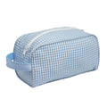 Gingham Traveler Bag — Mint Cosmetic Bag