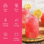 Strawberry Pink Lemonade Syrup Concentrate — Jordan's Skinny Mixes drink mix