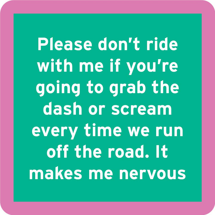 Nervous | Funny Party Gift | Home Bar Decor - Premium coaster from Drinks on Me - Just $5.50! Shop now at Pat's Monograms