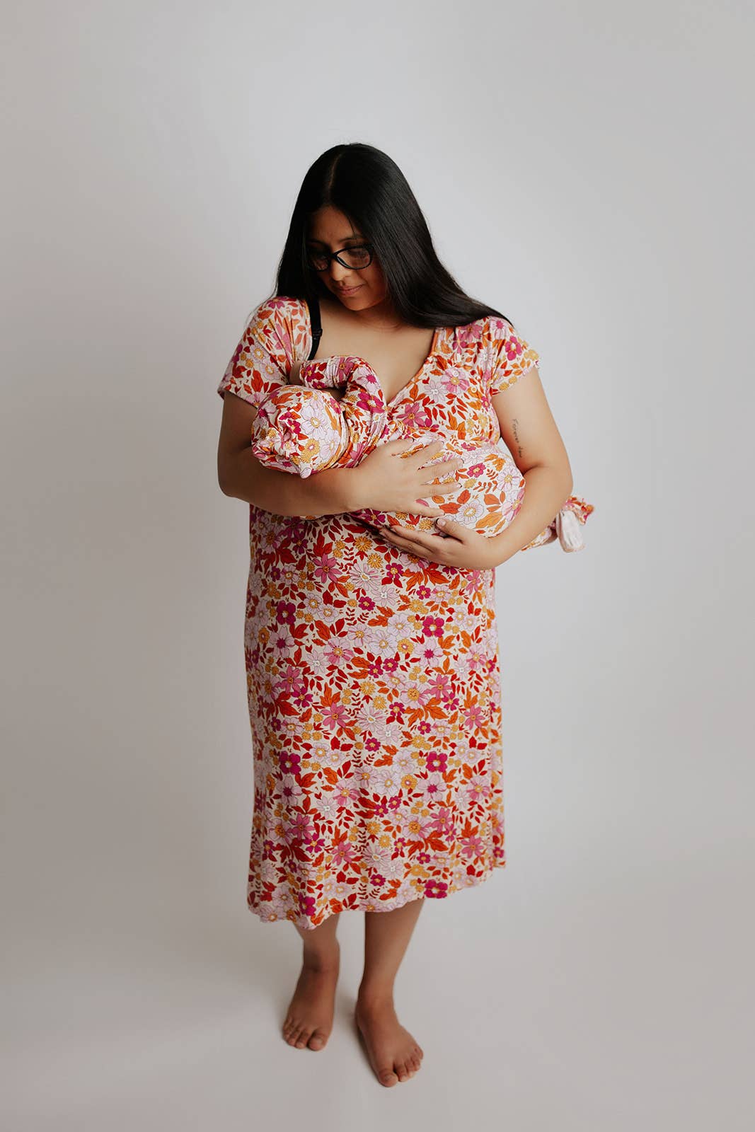 Wild Child Maternity Mommy Labor and Delivery/ Nursing Gown — Three Little Tots Maternity Clothing