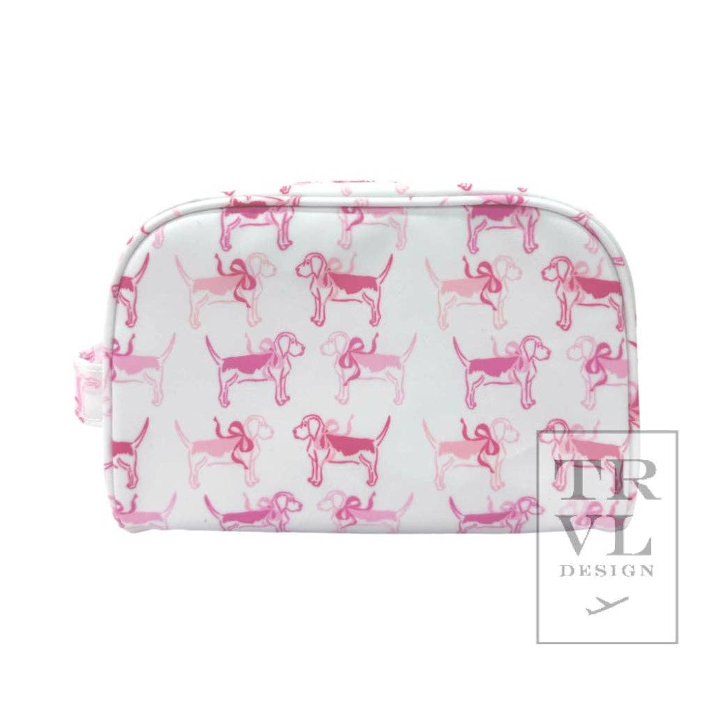 Stow It - Puppy Love Pink Dopp Kit Bag - Premium Cosmetic Bag from TRVL Design - Just $29.95! Shop now at Pat's Monograms