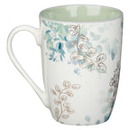 Beautiful in its Time Blue Floral Ceramic Mug - Ecclesiastes — Christian Art Gifts gift item