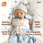 RaZbuddy Bobby Bear Paci/Teether Holder — RaZbaby Baby Accessories