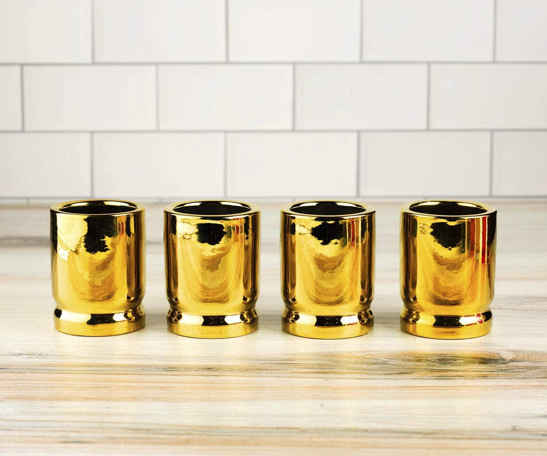 50 Caliber Shot Glasses Set - Set of 4 - Premium drinkware from The Wine Savant / Khen Glassware - Just $26.95! Shop now at Pat's Monograms