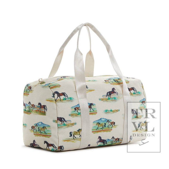 Mini Packer - Wild Horses - Premium Duffel Bags from TRVL Design - Just $39.95! Shop now at Pat's Monograms