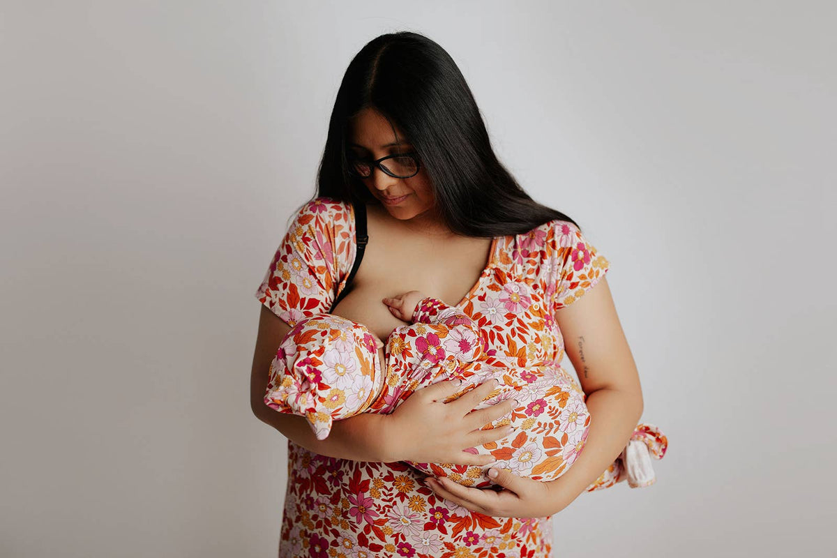 Wild Child Maternity Mommy Labor and Delivery/ Nursing Gown — Three Little Tots Maternity Clothing