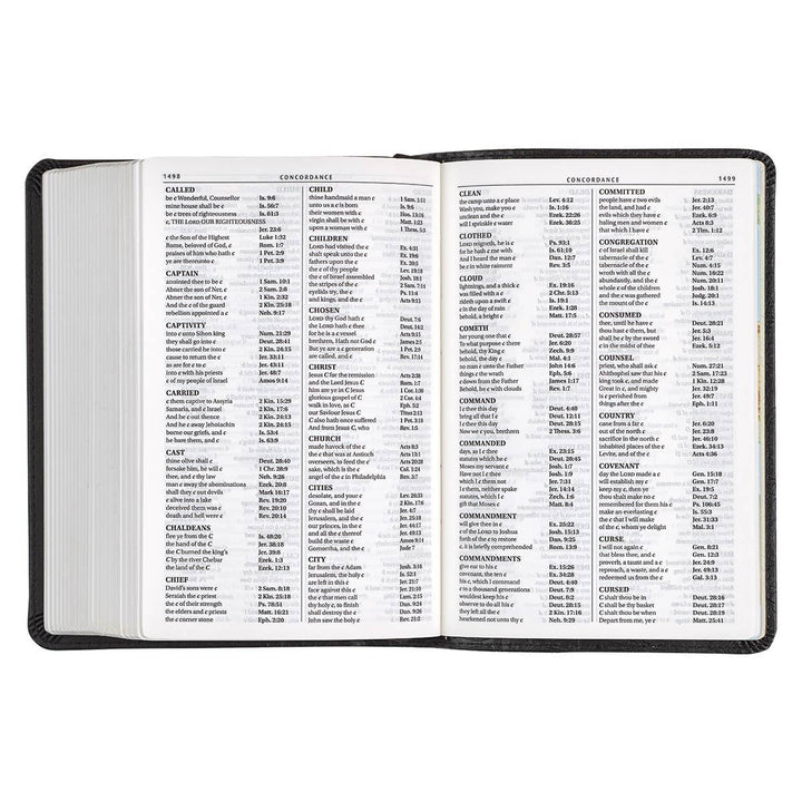 KJV Bible Compact LP Faux Leather, Black - Premium Bible from Christian Art Gifts - Just $24.99! Shop now at Pat's Monograms