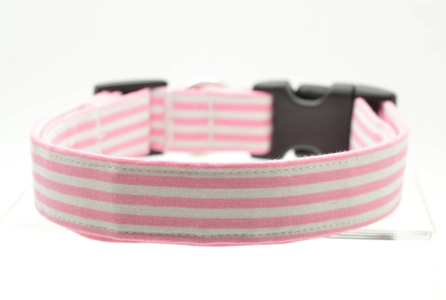 Pink Stripe Collar - Premium Pet Accessories from Dog Collar World - Just $9! Shop now at Pat's Monograms