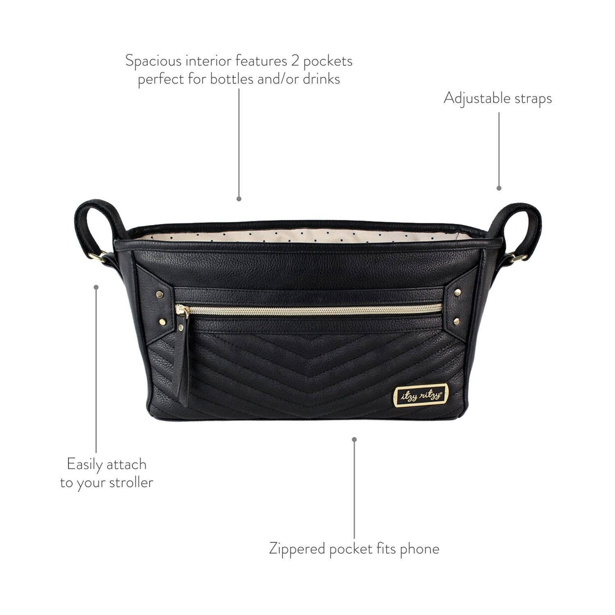 Coffee & Cream Travel Stroller Caddy — Itzy Ritzy Baby Accessories