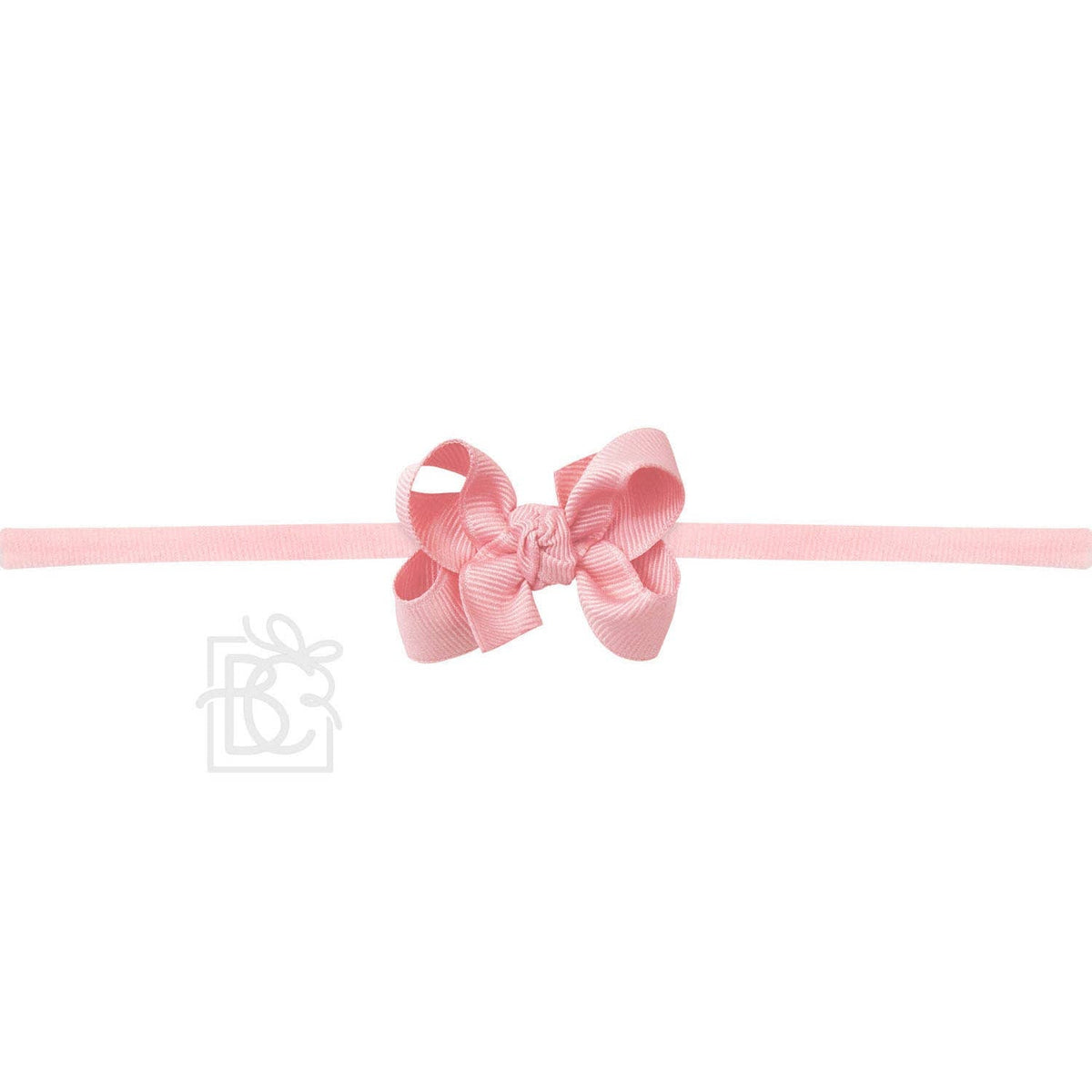 1/4" PANTYHOSE HEADBAND W/SIGNATURE GROSGRAIN BOW — Beyond Creations, LLC Baby Accessories