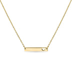 Cutout Heart Bar Necklace - Laser Engraved Personalization - Premium jewelry from WJW - Just $22.95! Shop now at Pat's Monograms