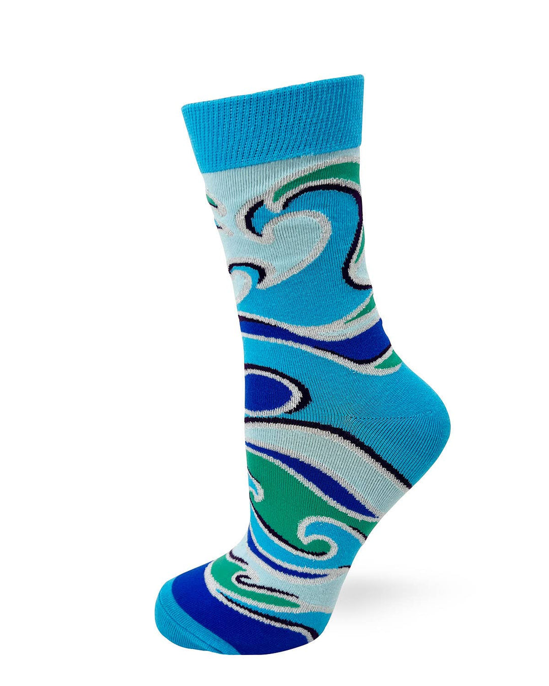 Happiness Comes in Waves Women's Crew Socks - Premium socks from Fabdaz - Just $12.95! Shop now at Pat's Monograms