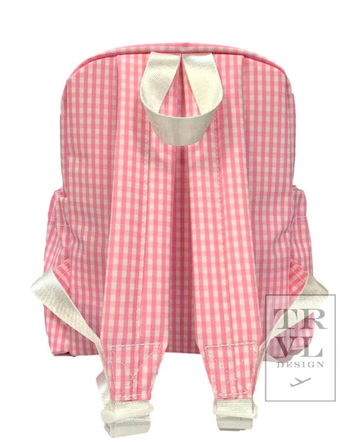 Mini Backer - Gingham Pink - Premium Backpack from TRVL Design - Just $48.95! Shop now at Pat's Monograms