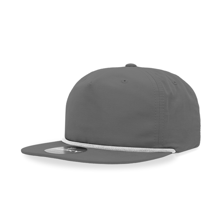 Decky 6032 Classic Rope Cap, 5 Panel Flat Bill Hat, Snapback - Premium Caps from The Park Wholesale - Just $14.95! Shop now at Pat's Monograms