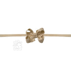 1/4" PANTYHOSE HEADBAND W/SIGNATURE GROSGRAIN BOW — Beyond Creations, LLC Baby Accessories