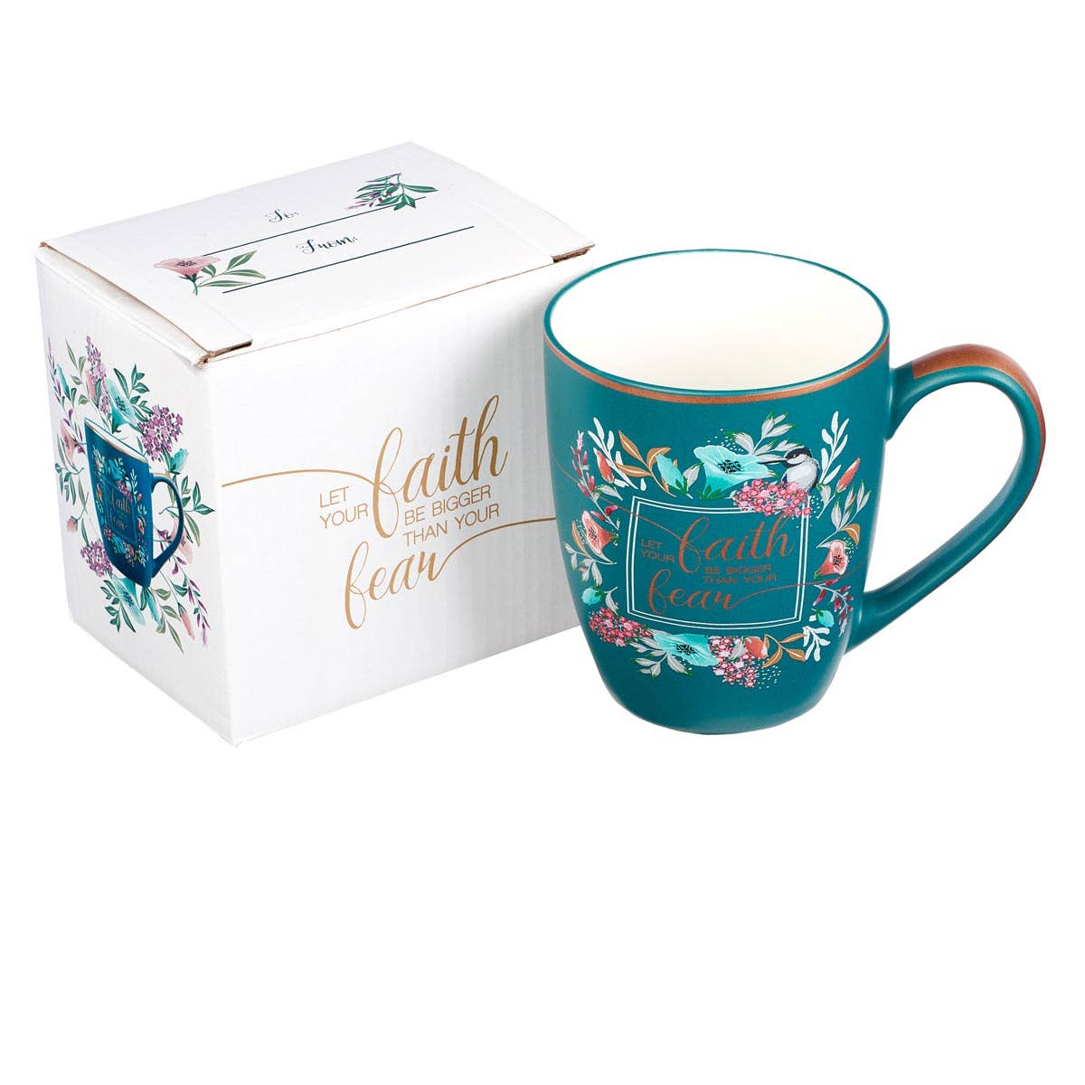 Let Your Faith Be Bigger Coffee Mug - Premium gift item from Christian Art Gifts - Just $12.95! Shop now at Pat's Monograms