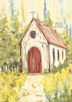 All Things Possible Red Door Church Canvas — Glory Haus art print