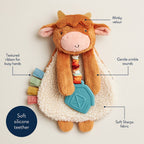 Highland Cow Itzy Friends Lovey™ Plush — Itzy Ritzy Baby Soothers