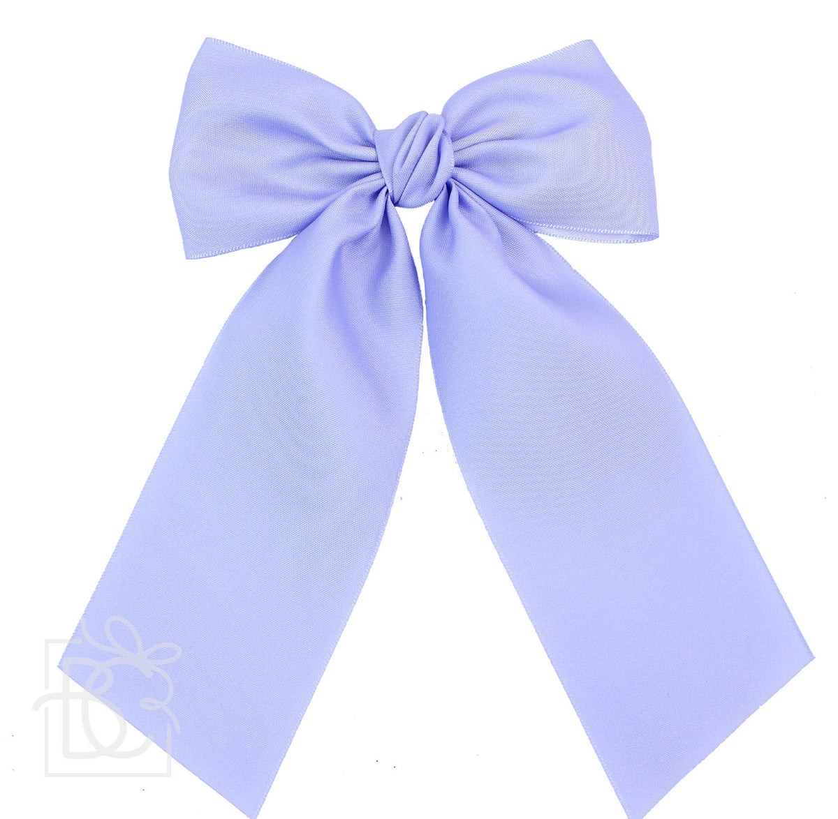 Matte Satin Longtail Hair Bow with Euro Knot — Beyond Creations, LLC Hairbows