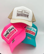 Small Town Smoke Show Foam Trucker Hat — Lucky Girl TX Headwear