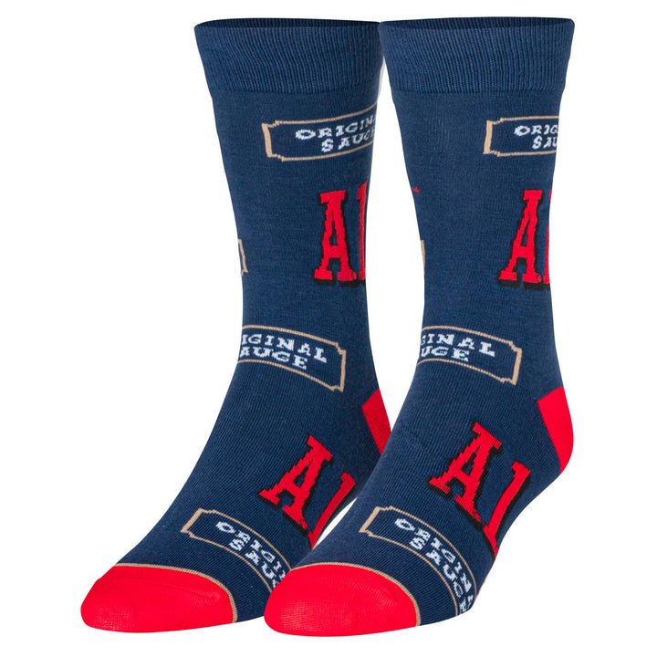 A1 Steak Sauce - Premium socks from Crazy Socks - Just $7! Shop now at Pat's Monograms