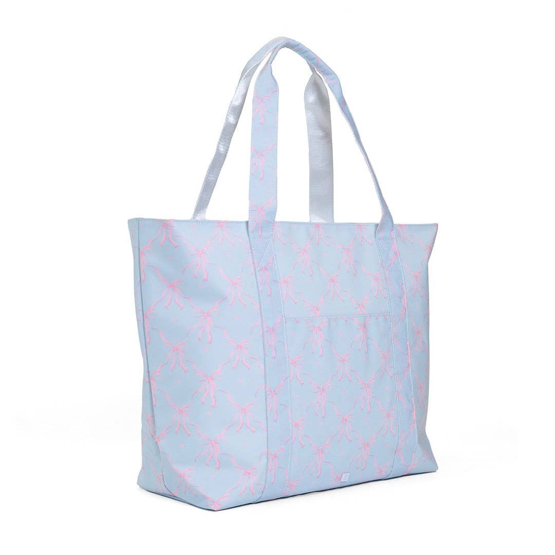 JUMBO TOTE - X-Large Tote ELOISE BOW - Premium Bags and Totes from TRVL Design - Just $74.95! Shop now at Pat's Monograms