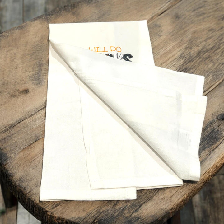 Boston Terrier "Come Sit for a Sip" tea towel - Premium Kitchen Towel from Pat's Monograms - Just $14.95! Shop now at Pat's Monograms