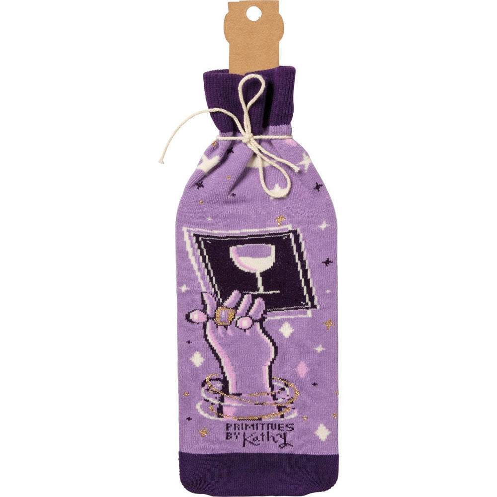 Bottle Sock - I See Wine In Your Future - Premium wine accessories from Primitives by Kathy - Just $5.95! Shop now at Pat's Monograms