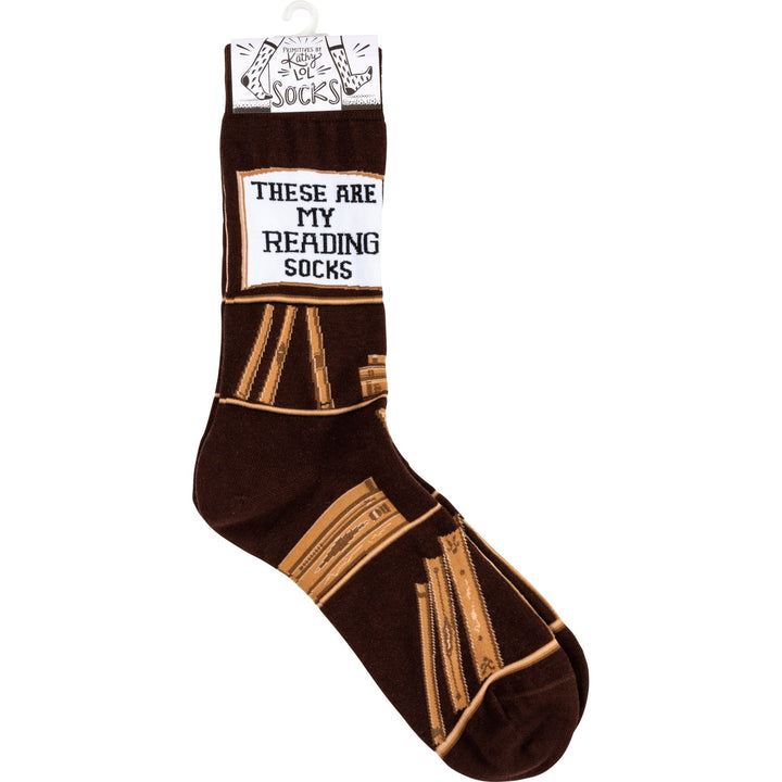 These Are My Reading Socks - Premium Socks from Primitives by Kathy - Just $10.95! Shop now at Pat's Monograms