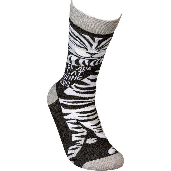 These Are My Cat Cuddling Socks - Premium Socks from Primitives by Kathy - Just $7.95! Shop now at Pat's Monograms