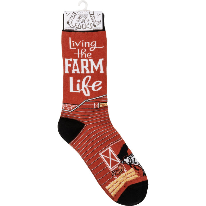 Farm Life - Premium Socks from Primitives by Kathy - Just $7.95! Shop now at Pat's Monograms