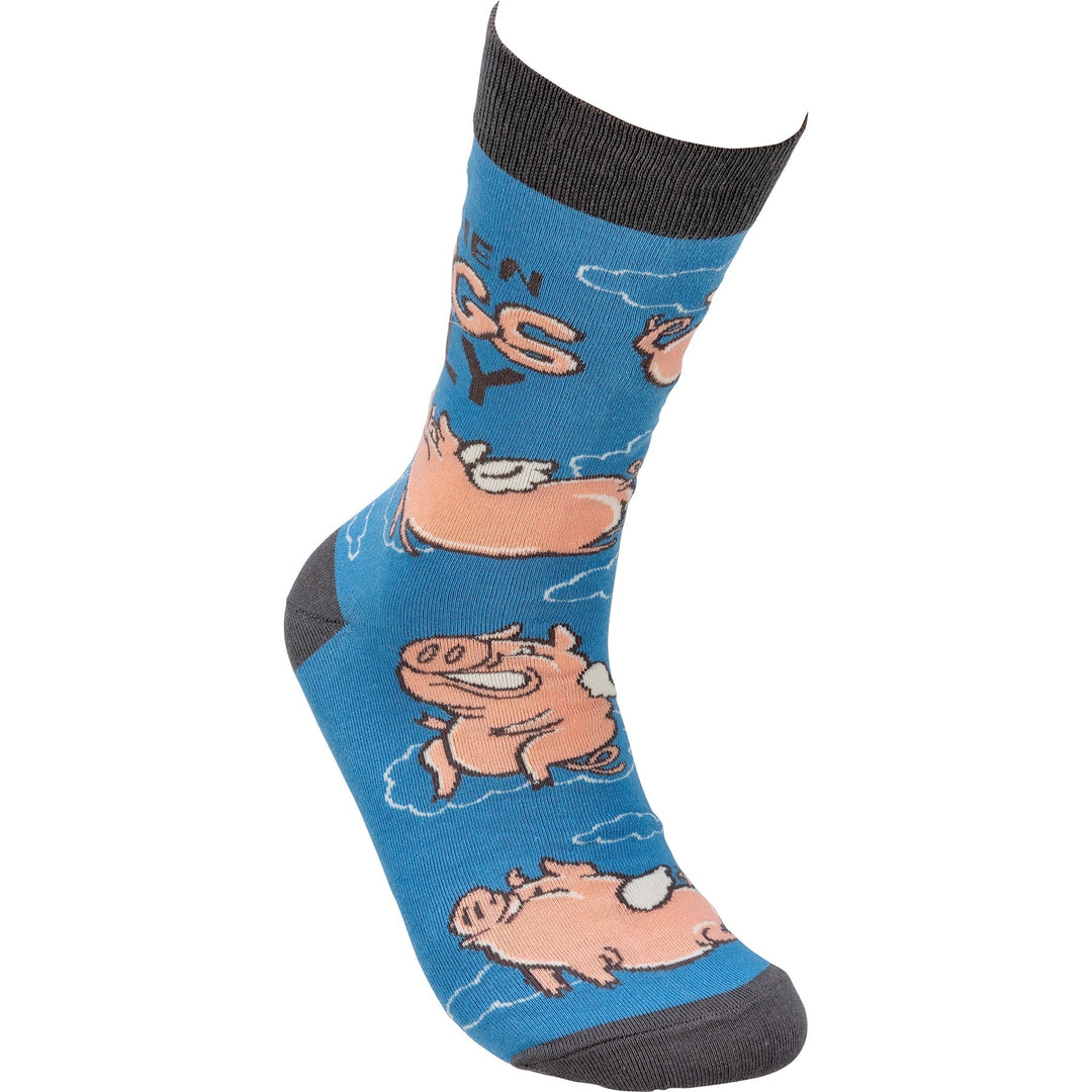 When Pigs Fly - Premium Socks from Primitives by Kathy - Just $9.95! Shop now at Pat's Monograms