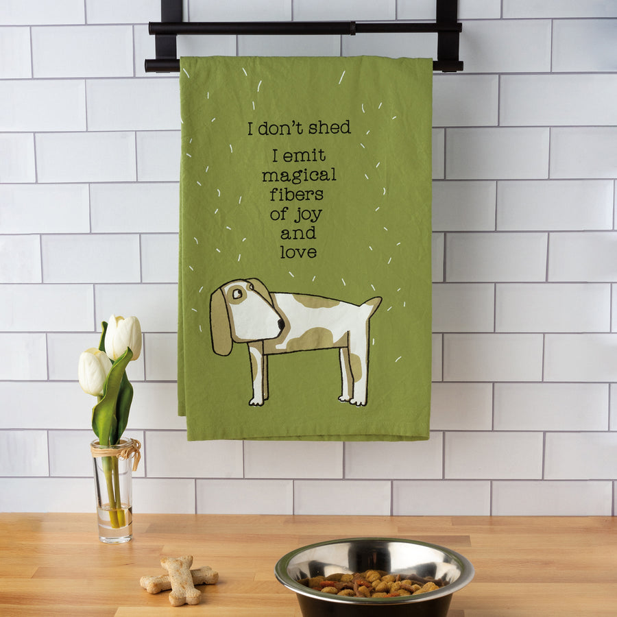 Kitchen Towel - Dog Emit Magical Fibers - Premium Kitchen Towel from Primitives by Kathy - Just $8.95! Shop now at Pat's Monograms